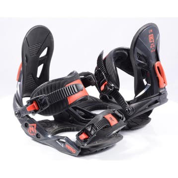 S M snowboard bindingen NITRO FREESTYLE CUSTOM, black/red, Verzenden