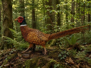 Beeld, Pheasant male - 39 cm - polyresin, Antiek en Kunst