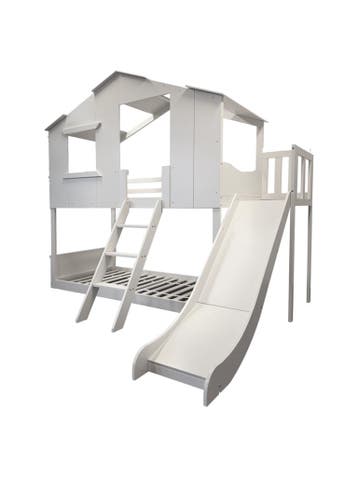 Kinderbed huisje | Wit | Laatste Stuks!, Kinderen en Baby's, Ophalen of Verzenden, Nieuw, Stapelbed
