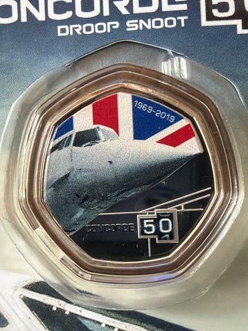Îles Salomon. 20 Cent 2019 Concorde 8g Silver Plated (Sans