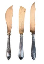 Ménagère - Métal, Plaqué(e) argent - Ensemble de 11 couverts, Antiquités & Art