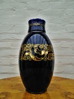 Boch Frères - Vase - Céramique, Émail, Plaqué or