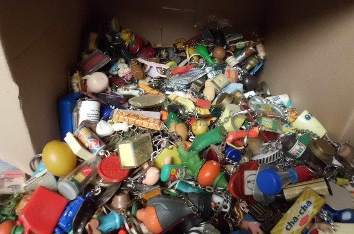 Grote collectie sleutelhangers uit de jaren 60 - Speelgoed, Antiek en Kunst, Antiek | Speelgoed