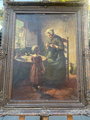 H. van Leeuwen van Oudewater (1890-1972) - Moeder en kind