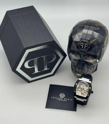 Philipp Plein - Skeleton – Oversized Luxury Watch –, Handtassen en Accessoires, Nieuw
