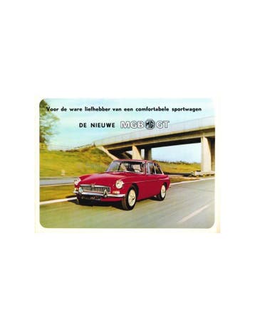 1965 MG MGB GT BROCHURE NEDERLANDS, Ophalen of Verzenden