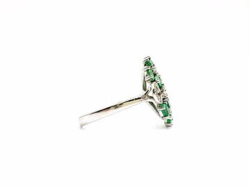 Sans prix de réserve - Bague - 18 carats Or blanc - 0.40ct., Handtassen en Accessoires, Nieuw