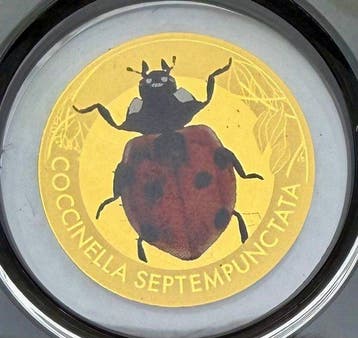 Tchad. 3000 Francs Adalia & Coccinella, 2 x 1/1000 Oz (Sans