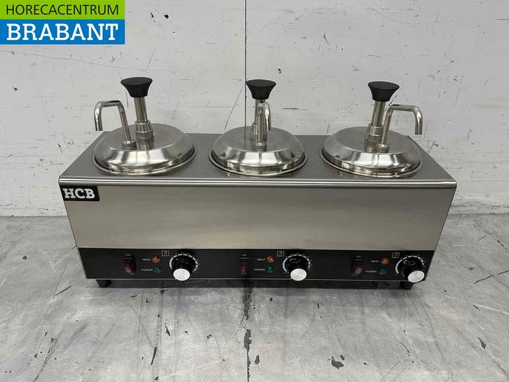RVS Verwarmde sauspomp Sauswarmer 3 x 2 liter Kaas Karamel, Articles professionnels, Horeca | Équipement de cuisine, Enlèvement ou Envoi