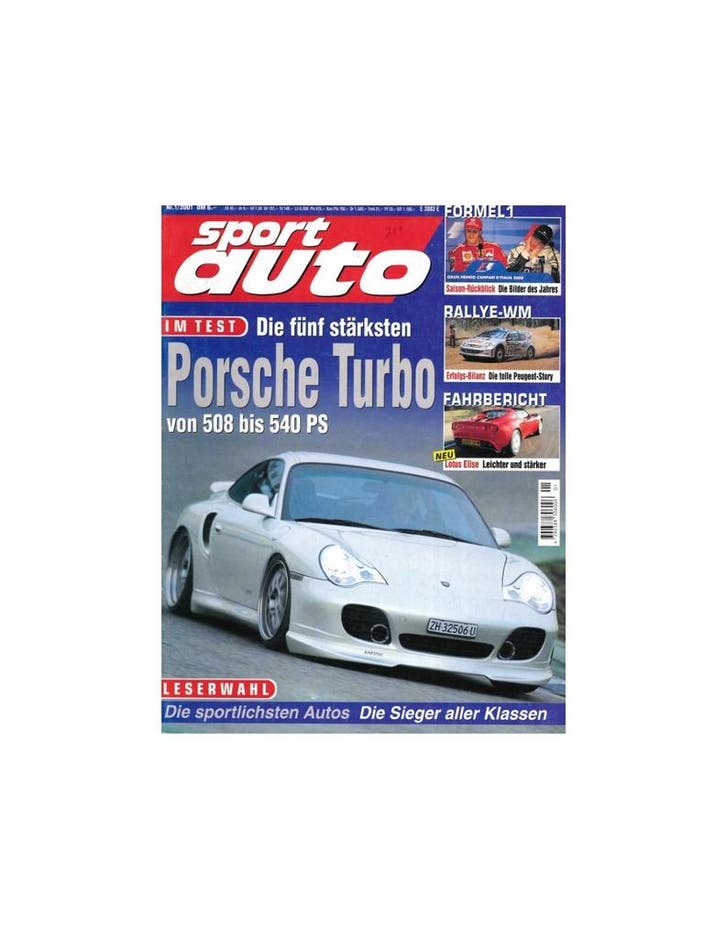 2001 SPORT AUTO MAGAZINE 01 DUITS, Boeken, Auto's | Folders en Tijdschriften, Ophalen of Verzenden