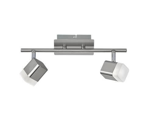 Trio ROUBAIX plafondspot | LED | nikkel mat met wit | 34 x 9, Huis en Inrichting, Lampen | Overige, Nieuw, Verzenden
