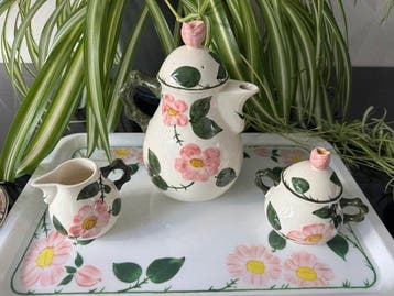 Villeroy & Boch - Koffieservies (9) - wild-Rose - Porselein