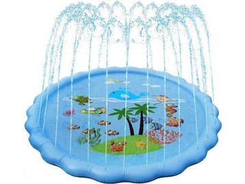Veiling - iBello Sprinkler Waterspeelmat Oceaan Blauw 170 cm, Tuin en Terras, Nieuw