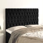 vidaXL Hoofdbord zwart 144x7x118/128 cm fluweel, Verzenden
