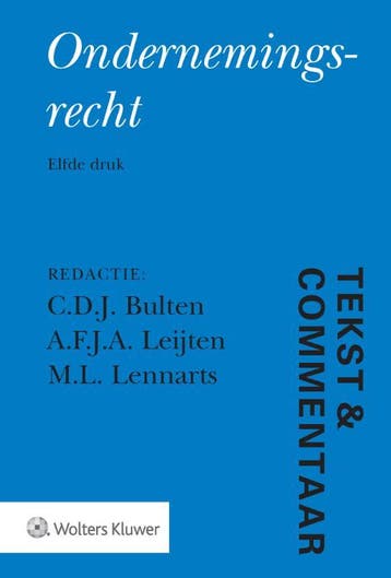 Ondernemingsrecht / Tekst & Commentaar 9789013166507, Boeken, Verzenden, Gelezen