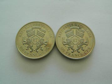 Togo. 10 Francs CFA 2010, 2 x Coins (Zonder minimumprijs)