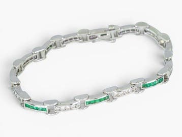Zonder minimumprijs - Armband - 14 karaat HRD, Witgoud -, Nieuw