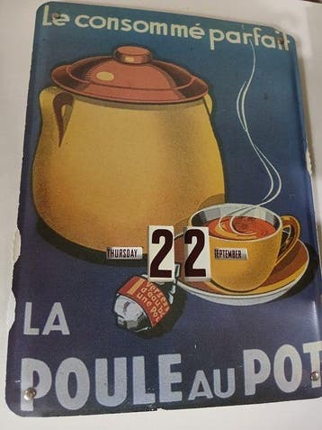 La Poule au Pot - Eeuwigdurende kalender geheel ijzer - La