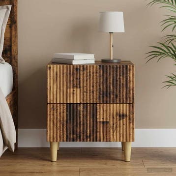 vidaXL Nachtkastje Oud hout 43 x 34,5 x 48 cm Bewerkt hout, Verzenden, Nieuw