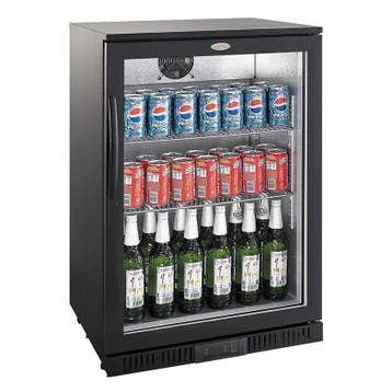 Barkoelkast | 128L | Zwart | 0°C/+10°C | Statisch +, Verzenden