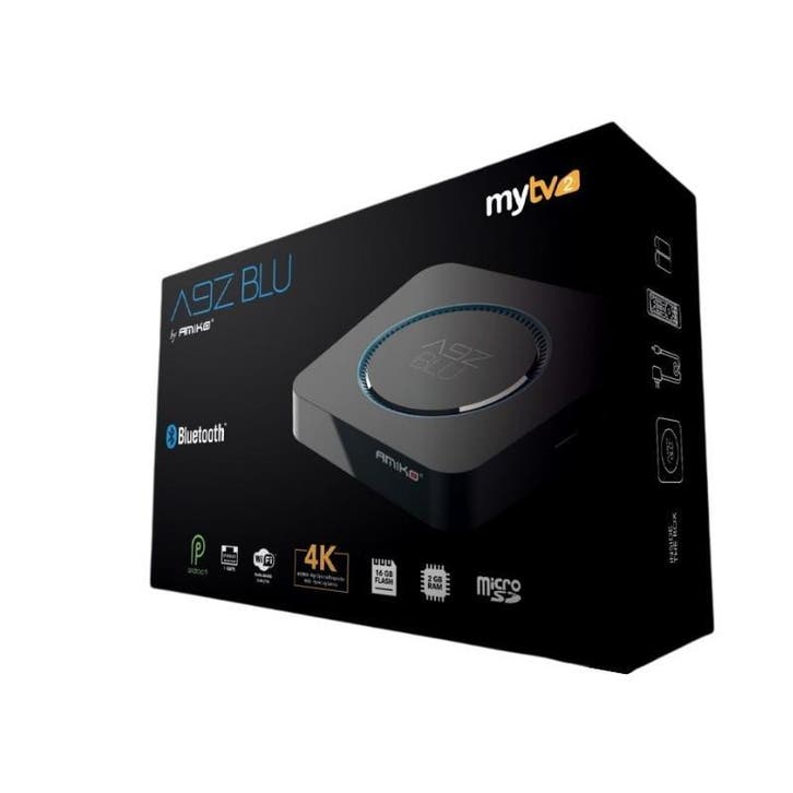 Amiko A9Z BLU IPTV Set Top Box, Telecommunicatie, Zenders en Ontvangers, Ophalen of Verzenden