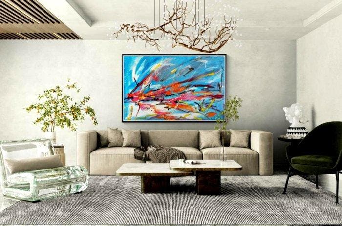 Luc Mora - Colourful impulse - XXL, Antiek en Kunst, Kunst | Designobjecten