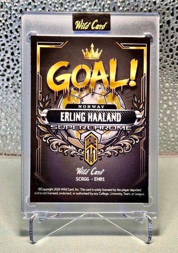 Wild Card Superchrome Goal Erling Haaland True 1/1 ,vinyl -, Nieuw