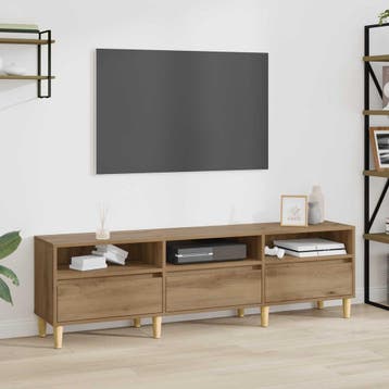 vidaXL TV Kast 150 x 30 x 45 cm Artisan Eiken Bewerkt hout, Verzenden, Nieuw