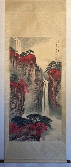 Inkt op papier, Vertical Axis Hanging Scrolls - China - 20e