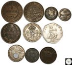 Wereld. Lot of 10 coins, incl. silver, various metals and, Postzegels en Munten, Munten | Europa | Niet-Euromunten