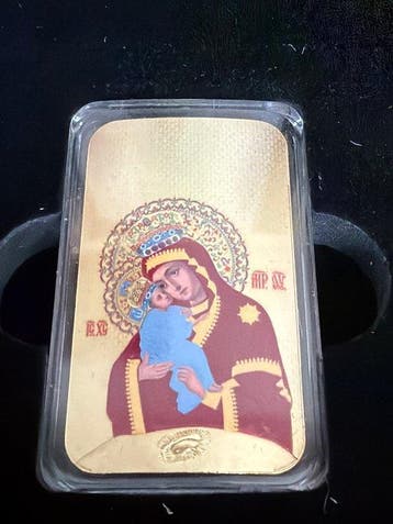 Wereld. Medal ND Icon of the Mother of God Pochaevskaya 1