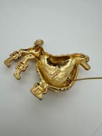 Trifari - Royal French Poodle - Gold-Plated - Broche, Antiquités & Art