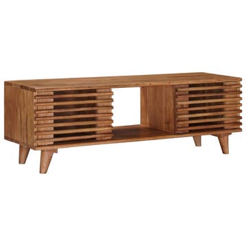 vidaXL TV Kast met opslag met de deur Naturel 105 x 30 x 35, Huis en Inrichting, Woonaccessoires | Cd- en Dvd-rekken, Verzenden
