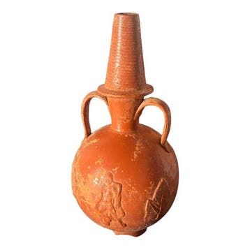 Oud-Romeins terra sigillata Grote kruik met figuratief en