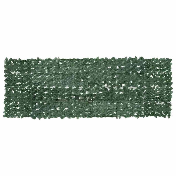 vidaXL Balkonscherm met donkergroene bladeren 300x100 cm, Tuin en Terras, Parasols, Nieuw, Verzenden