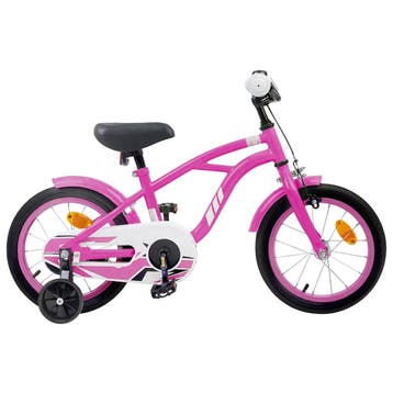 vidaXL Kinderfiets 12 Inch voor 2-4 jaar oud Donkerroze, Fietsen en Brommers, Verzenden, Nieuw