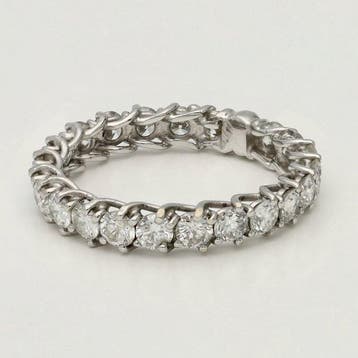 Ring - 18 karaat Witgoud Diamant (Natuurlijk)
