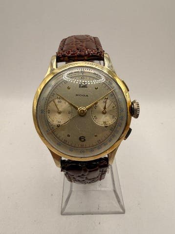 Hoga - Rare Two-Tone Chronograph - Zonder minimumprijs -, Nieuw