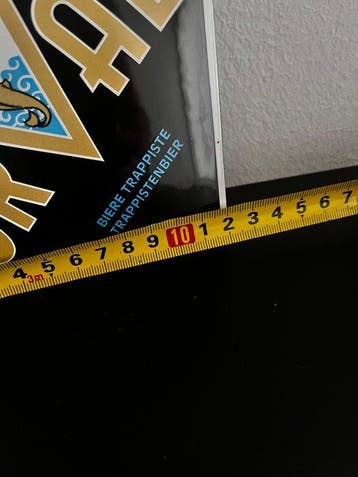 Originale enseigne émaillée de bière trappiste Orval – en