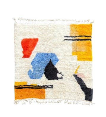Avant-Garde Marokkaans Mrirt Tapijt – Abstract Modern Art