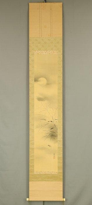 Moon Hidden by Clouds, Cricket and Autumn Wild Grass with, Antiek en Kunst