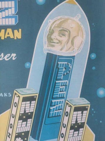 Pez - Pez Spaceman Candy - Enseigne publicitaire - Beurk !