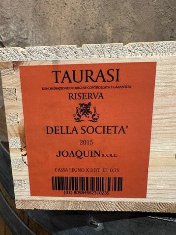 2015 Joaquin Della Società - Campania Riserva - 3 Flessen, Nieuw