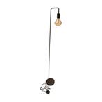 Staande lamp 145 5x22cm zwart met schakelaar 185cm kabel, Ophalen of Verzenden