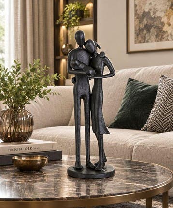 sculptuur, Abstract Family Love Sculpture Modern Parent &