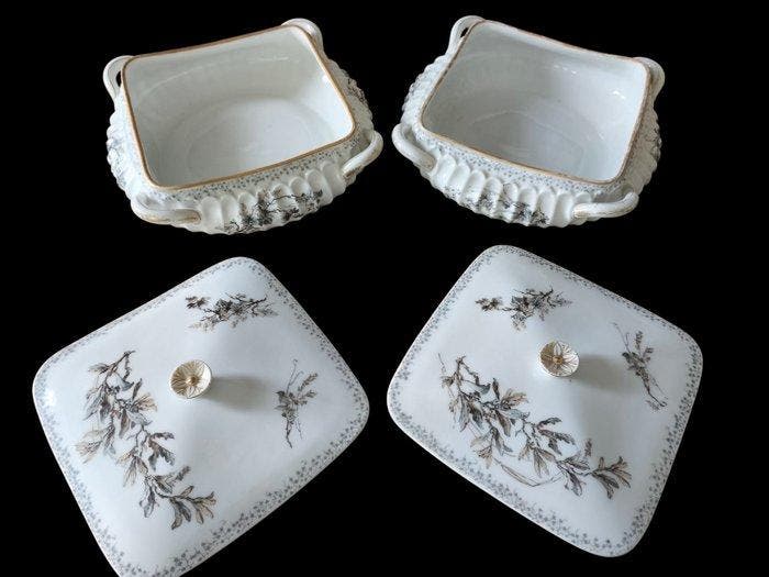 Limoges - Haviland & Co. - Serveerschaal (2) - Porselein -, Antiek en Kunst, Antiek | Glaswerk en Kristal