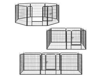 Veiling - Metalen puppyren - 8-delig, Dieren en Toebehoren, Hondenhokken, Nieuw