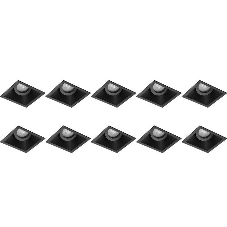 Pragmi Zano Pro Spot Armatuur 10 Pack - Kantelbare GU10 Fitt, Huis en Inrichting, Lampen | Overige, Nieuw, Verzenden
