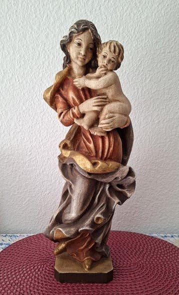 Tirol Madonna mit Jesuskind ca. 50 cm. - Figuur - Hout