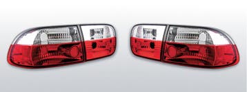 Achterlichten geschikt voor Honda Civic 2D/4D  Crystal rood/, Verzenden